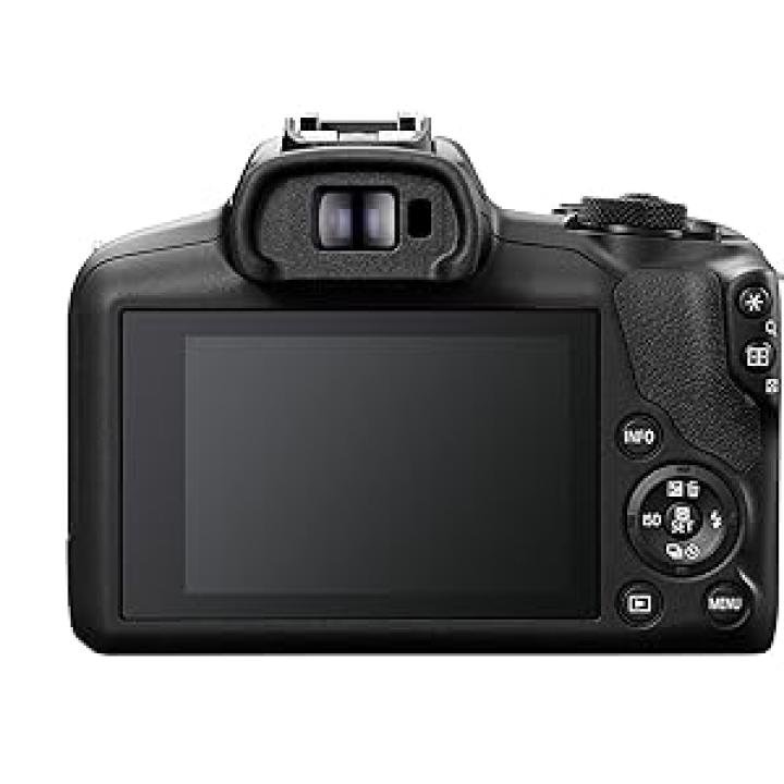 Canon EOS R100 24.1 MP Mirrorless Camera (Black) with RF-S18-45mm f/4.5-6.3 is STM Optical Zoom Lens | 4k Video