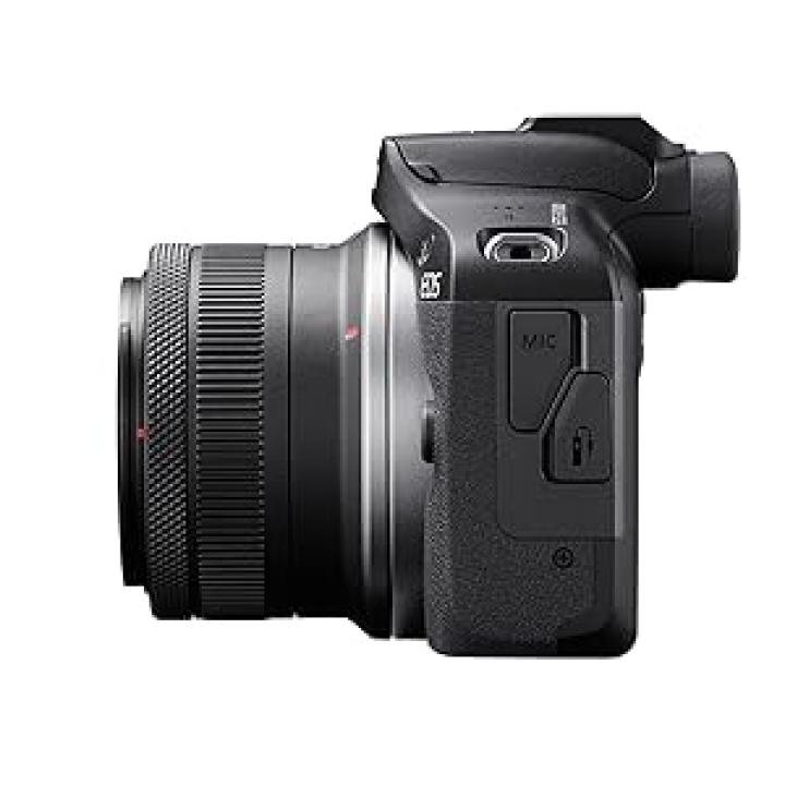 Canon EOS R100 24.1 MP Mirrorless Camera (Black) with RF-S18-45mm f/4.5-6.3 is STM Optical Zoom Lens | 4k Video
